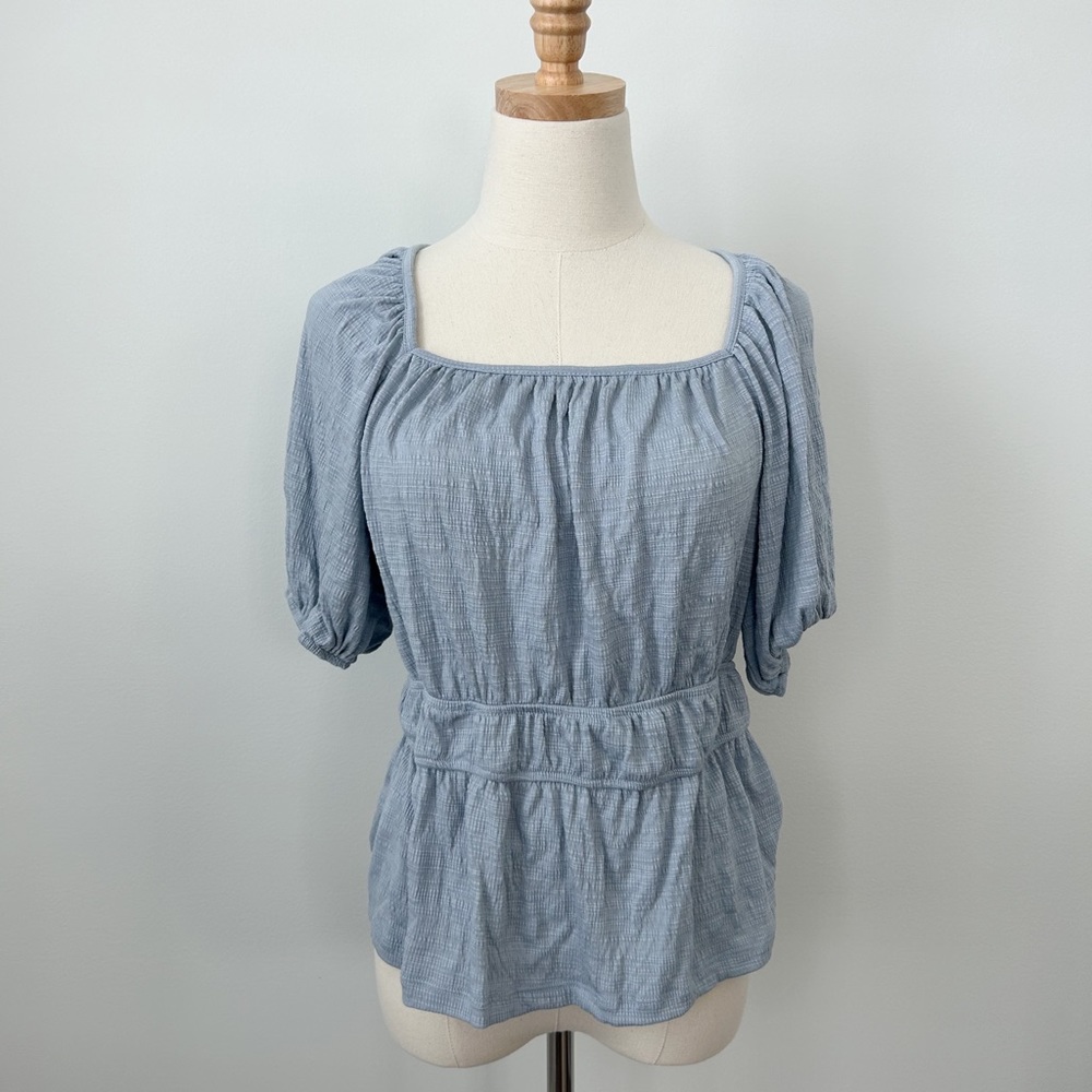 Knox Rose Blue Blouse in Size Medium